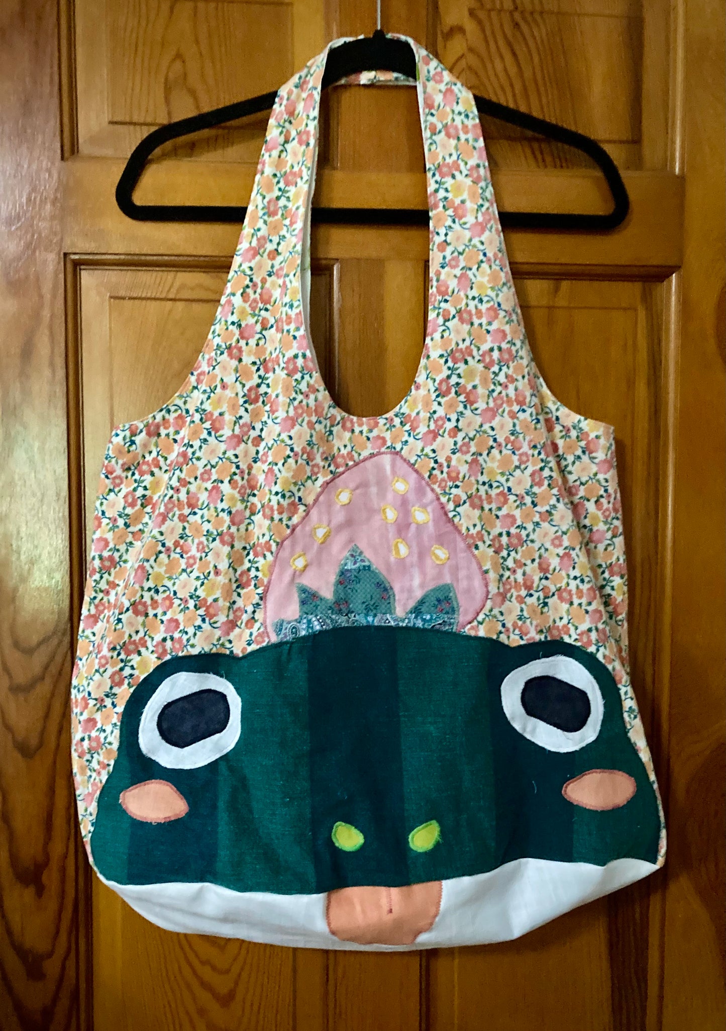 Strawberry Hat Frog Tote Bag