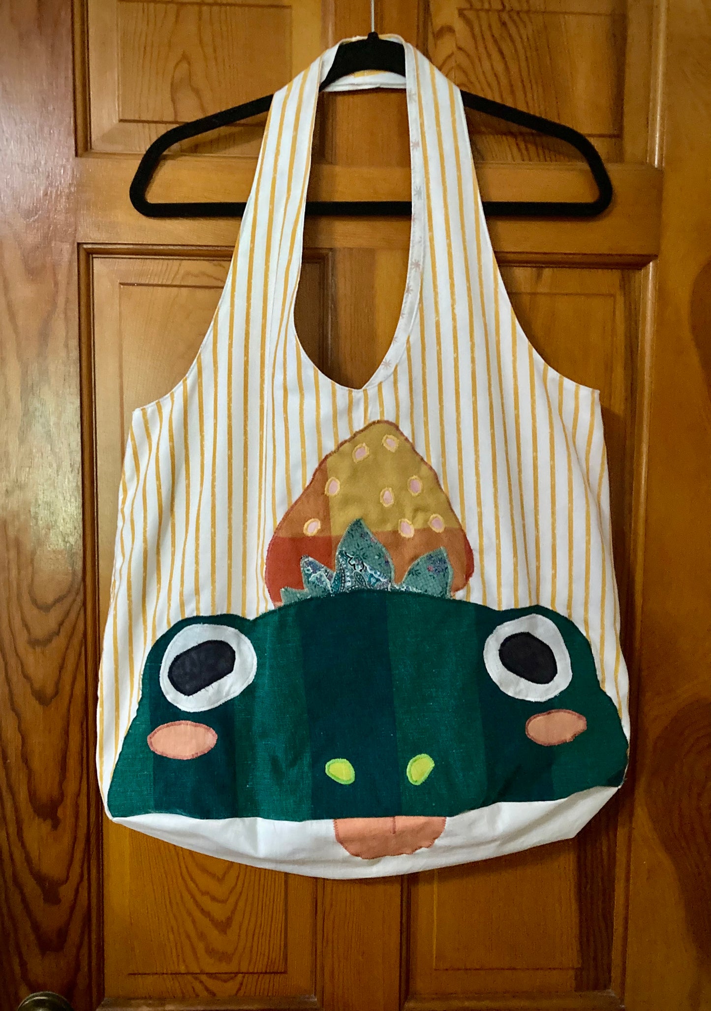 Plaid Berry Frog Tote